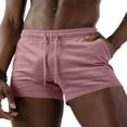 thumbnail image 2 of HBGVBA Men's Corduroy Shorts Elastic Waist Drawstring Pockets Casual Beach Summer Athleisure Sport Pants, 2 of 5
