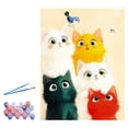 thumbnail image 1 of cat DIY digital Oil painting,handmade Painting For Adults Kids Beginners &, 1 of 8