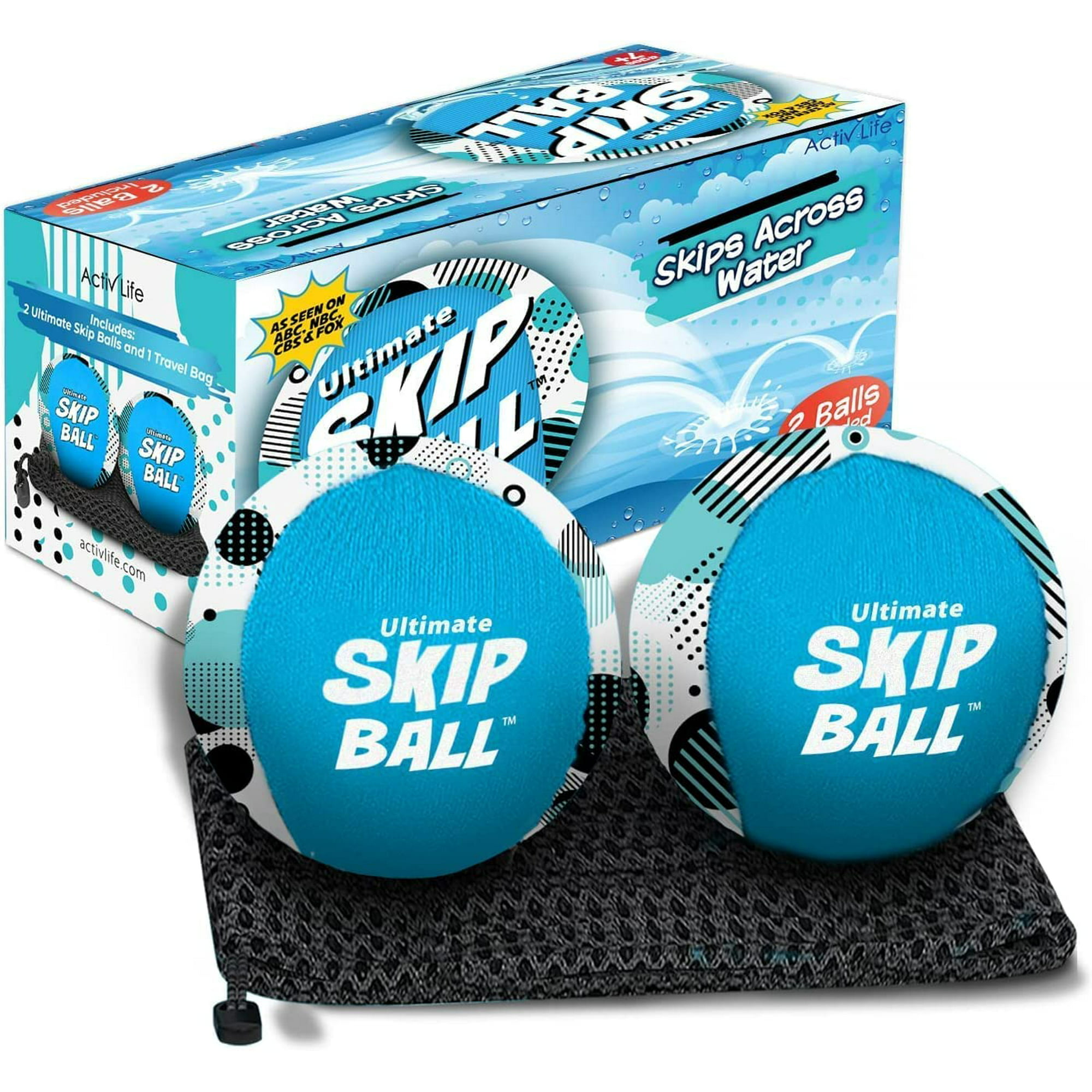 The Ultimate Skip Ball Water Bouncing Ball (lot de 2) – Idéal pour
