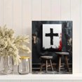 thumbnail image 2 of Qisvanset 12x16 Inch Jesus Friend Quote Canvas Wall Art, Handwritten Font Trendy Bible Art Dorm Room Decor, 2 of 8