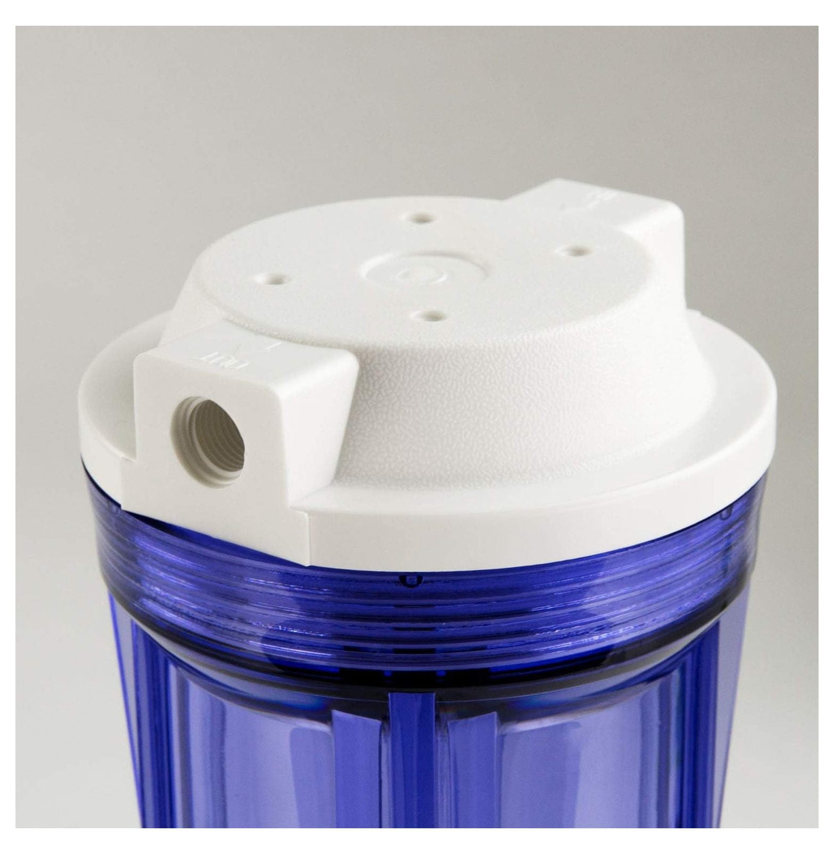 HC12X2 1/4'' Water Filter Housing Clear for Reverse Osmosis System 2.5 Inch x 10 Inch Filters, Clear, Pack of 2 (Not a Replacement Part for RCC7 Series Models Sold Before March 2020)