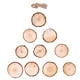 thumbnail image 3 of 20 unids colgantes naturales de madera rebanadas de árbol piezas de madera diy artesanías SM SunniMix Adornos navideños de pino, 3 of 8