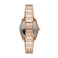 thumbnail image 3 of Fossil Women's Scarlette Mini Three-Hand Date, Rose Gold-Tone Stainless Steel Watch, ES4898, 3 of 3