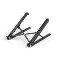 thumbnail image 3 of KAKOWELY Laptop Rack 1pc Portable Lifting Radiator Rack Laptop Holder Desktop Heightening Bracket Computer Holder (Black)11.42"X8.27"X7.28", 3 of 4