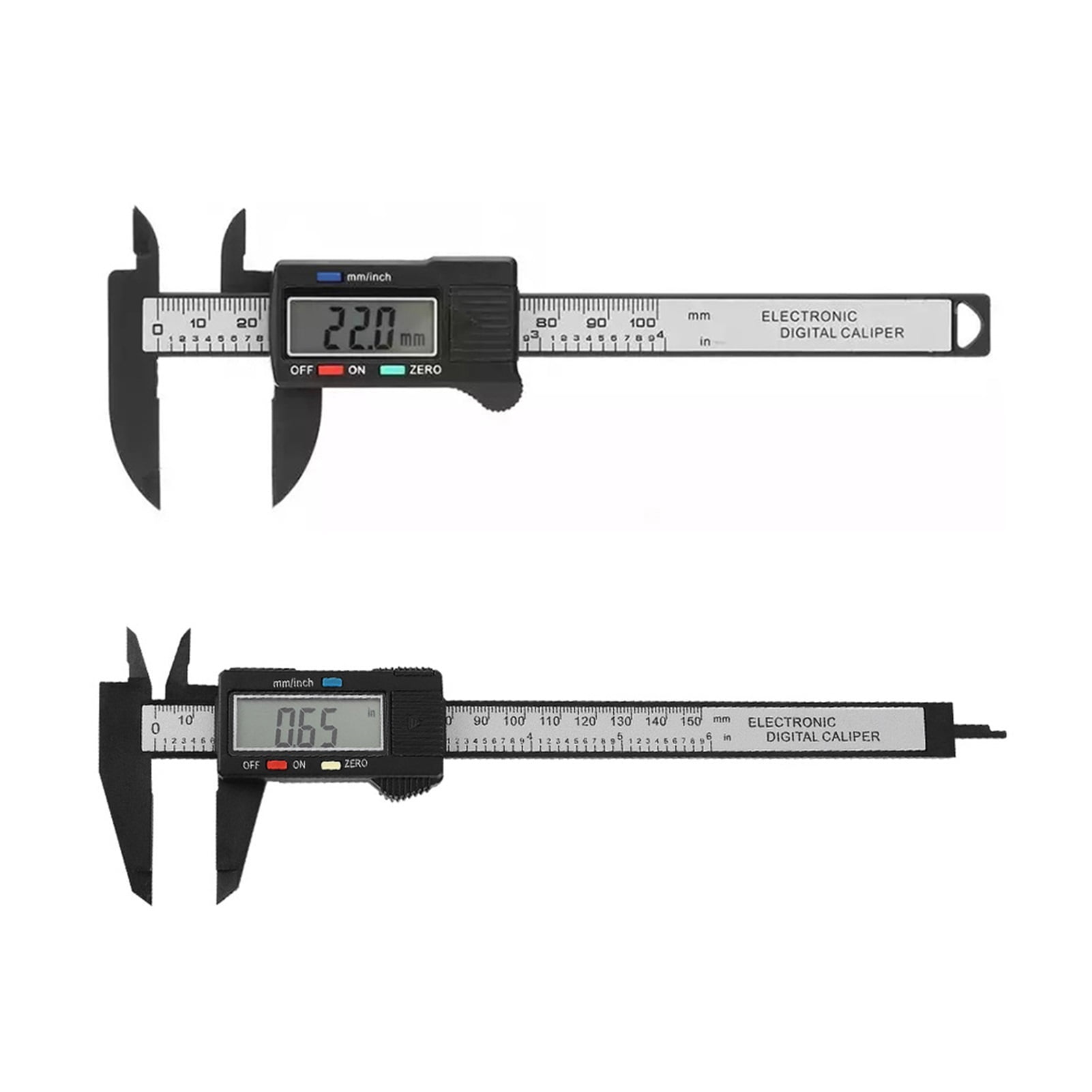 Vernier Caliper Electric Digital Display Ruler Portable Crafting Woodworking Measuring Caliper Ruler, 0-150mm/0-100mm ,Easy to Operate
