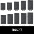 thumbnail image 6 of Bath Rug 30x20, Thick Soft Absorbent Chenille, Rubber Backing Quick Dry Microfiber Mats, Machine Washable Rugs for Shower Floor, Bathroom Runner Bathmat Accessories Decor, Charcoal, 6 of 6