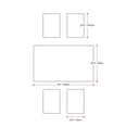thumbnail image 6 of Afuera Living 5 Piece Hard Wood Outdoor Dining Set in Natural, 6 of 10