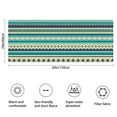 thumbnail image 3 of Blue and Orange Diamond Shaped Geometric Boho Pattern Bathroom Rugs Mat,Non Slip Microfiber Bathroom Rug,Rubber Backing,Soft Bathroom Mats for Bathroom Floor,Tub and Shower,60x24in(150x60cm), 3 of 5