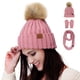 thumbnail image 5 of Conjunto de gorro de punto grueso y cálido, bufanda larga y guantes de conducción con pantalla táctil, 5 of 5