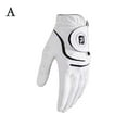 thumbnail image 2 of Guantes de golf para ciclismo al aire libre, de cuero, antideslizantes, transpirables, para hombre y mujer, color blanco y negro., 2 of 2