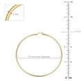 thumbnail image 5 of KoolJewelry 14k Yellow Gold Hoop Earrings (2 mm x 20, 25, 30, 35, 45, 70, 90 mm), 5 of 6