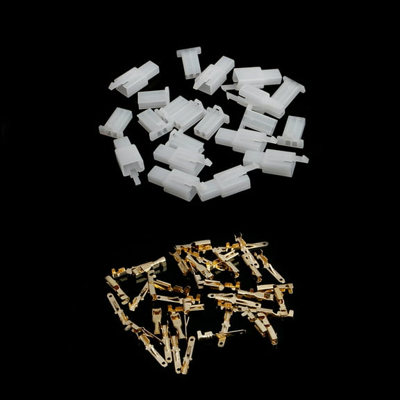 10 Sets 2.8mm 2 Pin Electrical Wire Connector Male Female Plug Terminal Kit For