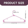 thumbnail image 3 of Dusknt Plastic Hangers Clearance Sale! Gray Plastic Hangers 5Pcs Gray Clothes Hangers 5 Pack Plastic Hangers Space Saving Coat Hanger with Shoulder, 5X Plastic Hangers, 3 of 5