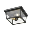 thumbnail image 3 of Z-Lite 568F-BK Beacon 6-Inch 3 Light Dimmable Mount Ceiling Light, Black, 3 of 6