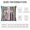 thumbnail image 5 of Chilfamy Patriotic Pillow Cover God Bless America 4th of July Decor Independence Day Decorations Memorial Day Striped Cushion Case for Sofa Couch White, 5 of 5