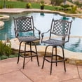 thumbnail image 2 of Afuera Living Cast Aluminum Copper Outdoor Bar Stool (Set of 2), 2 of 20