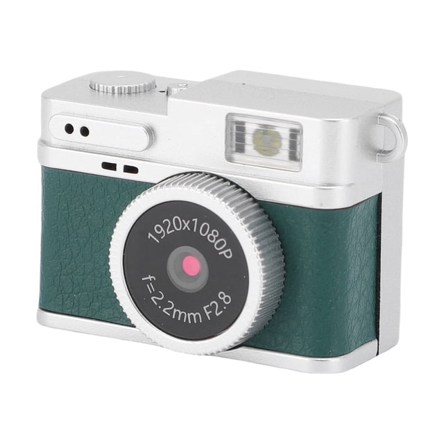 Mini Cámara de Llavero, 1080p Fhd Mini Cámae Digital Retro, Pequeñas Cámaras Pequeñas Portátiles Cámaras Compactas Vintage Compactas, Grabador de Video Bolsillo Con