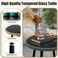 thumbnail image 3 of 3 Piece Outdoor Furniture Patio Bistro Set Balcony Furniture Durable String Conversation Sets Outdoor Patio Chairs Set for Porch Poolside Garden, 3 of 8