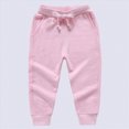 thumbnail image 2 of Gibobby Boys Pants Toddler Kids Little Boys Pant 2T 3T 4T 5T 6T Casual Schoolwear Drawstring Straight Leg Soft Pants With Pockets Boys Warm Casual Pants(18-24 Months,Pink), 2 of 4