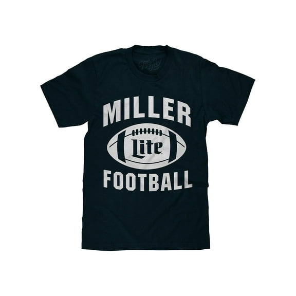 Tee Luv Miller Lite Football Graphic T-Shirt (Men's) (L)