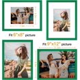 thumbnail image 3 of Vittanly 9x12 Picture Frame, Display Pictures 6x8 with Mat or 9x12 without Mat, Premium Material with Shatter Resistant Plexiglass, Photo Frame for Wall or Table Top Display, Green, 1 Pack, 3 of 6