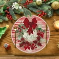thumbnail image 2 of TanSiDing 2pcs Christmas Table Mat - Reversible Holiday Dining Placemats with Heat Resistant Linen Fabric for Kitchen Table Decor, Dinner Party & Restaurant Use 35*35cm, 2 of 6