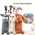thumbnail image 2 of Dog Shape Pencil Pen Bags 3D Plush Pencil Case Cute Puppy Soft Stuffed Pencil Box Multi-Function Storage Zipper Bags for  Stationery Bags (Border Collie), 2 of 8