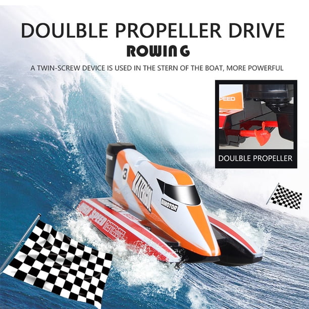 Barco RC 2.4GHz Control Remoto 4 Canales Mini Boat Racing | Walmart en ...