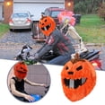thumbnail image 2 of Funda para motocicleta de Halloween con dibujo de calabaza, accesorio para cubrir la cabeza, 2 of 8