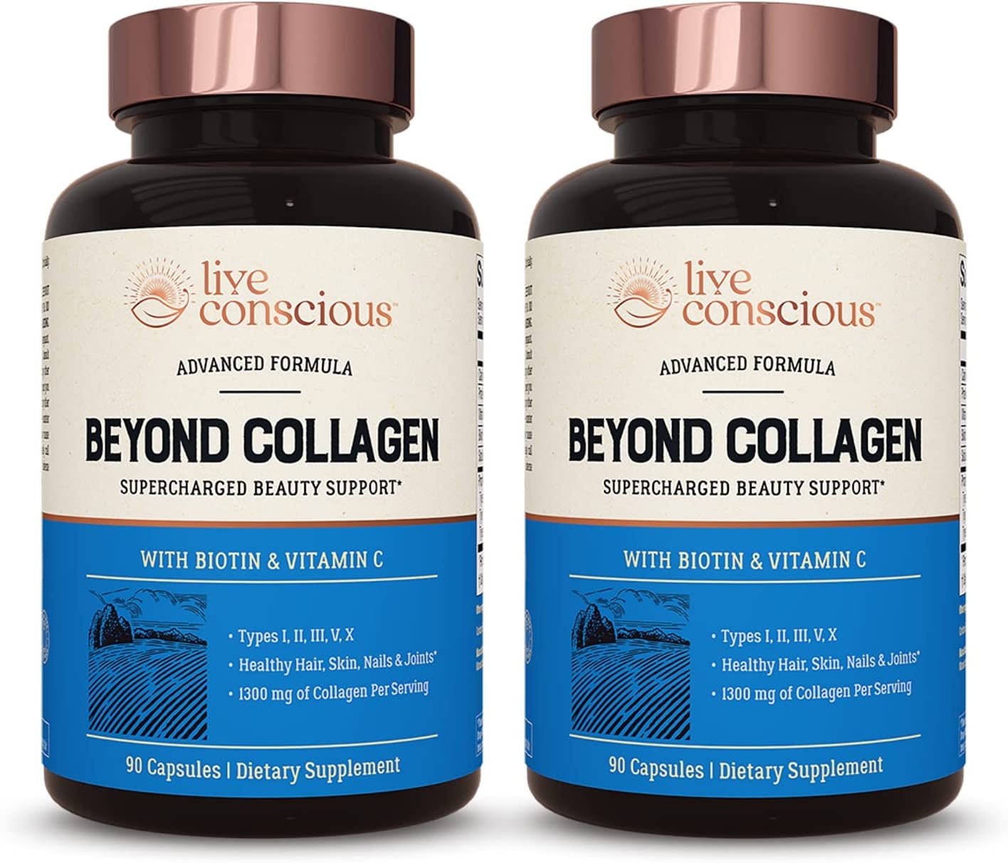 Live Conscious Multi Type Collagen 180 Capsules (2Pack)