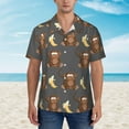 thumbnail image 3 of Piano Keys with Musical Notes Mens Hawaiian Shirt Short Sleeve Casual Button Up Tropical Summer Beach Shirt, 3 of 9