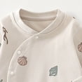 thumbnail image 6 of Baby Boy 2‑Piece Kimono Wrap Pajama Set with Cartoon Print,Fabric Sleepwear with Snaps 9-12 Months, 6 of 7