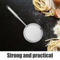 thumbnail image 2 of 2pcs Fine Mesh Skimmer Spoon Professional Stainless Steel Hot Pot Fat Strainer for Oil Filter Skimming Grease and Foam Kitchen Cooking Food Strainer L, 2 of 3