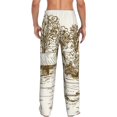 thumbnail image 3 of Daiia Plowed Field With Horses Men's Sleep Pant with Pockets and Drawstring,Pajama Pants-Small, 3 of 9