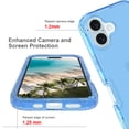 thumbnail image 4 of Allytechgroup Transparent Phone Case for Apple iPhone 16 Plus, Not-Yellowing Shockproof Anti-Scratch Without Screen Protector Case Cover for iPhone 16 Plus, Blue, 4 of 4