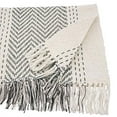 thumbnail image 3 of Fennco Styles Modern Kantha Stitch Design 100% Cotton Table Runner 16 x 54 Inch - Grey Table Cover for Everyday Use, Dining Room Décor, Family Gathering and Special Occasion, 3 of 4