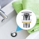 thumbnail image 3 of TRIOM Desagüe para Lavabo Standard-G 1 ¼ sin rebosadero Desagüe Universal Desagüe Automático Pop Up para Lavabo en Cobre Cromado Para lavabo sin rebosadero, 3 of 5