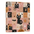 thumbnail image 2 of Orange Halloween Motif 3 Ring Hardcover Binders 1.5in Round Rings for Letter-Size Folder Paper Organizer Pockets for Office Student Recipe, 2 of 9