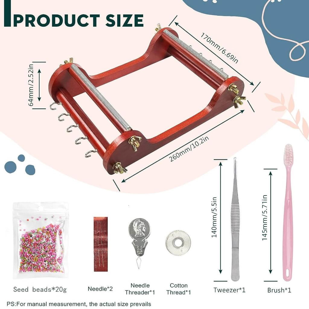 Osdhezcn Antique Style Bead Loom Handcrafted Jewelry Design Kit for Bracelets Necklaces