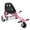 Pink + Steel, variant on Hoverboard Go Kart Attachment for 6.5 8 10 Hoverboards, Dual Pole & Dual Shock Absorber, Sturdy Adjustable Frame, Black