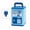 A001- Blue, variant on Plastic Piggy Bank for Student | Electronic Kids Money Safe | High Capacity Money Box for Cash Saving | Green Lock Box with Key 1 Pack