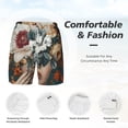 thumbnail image 3 of Balery Floral Head Dreamscape Mens Swim Trunks Swim Shorts for Men Quick Dry Inseam Beach Shorts with Compression Liner Pocket-X-Large, 3 of 9