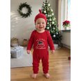 thumbnail image 6 of RUINIXCW Baby Christmas Outfit Letter Truck Embroidery Long Sleeve Romper and Hat, 6 of 8