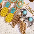 thumbnail image 2 of 6 pares de pendientes de aleación de moda, pendientes de tuerca, accesorio de joyería decorativo, 2 of 5