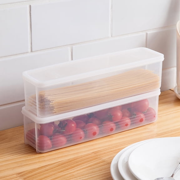 COMPUKAS Set of 4 Translucent PP Food Storage Containers with Sealed Lids for Refrigerator and Kitchen Use