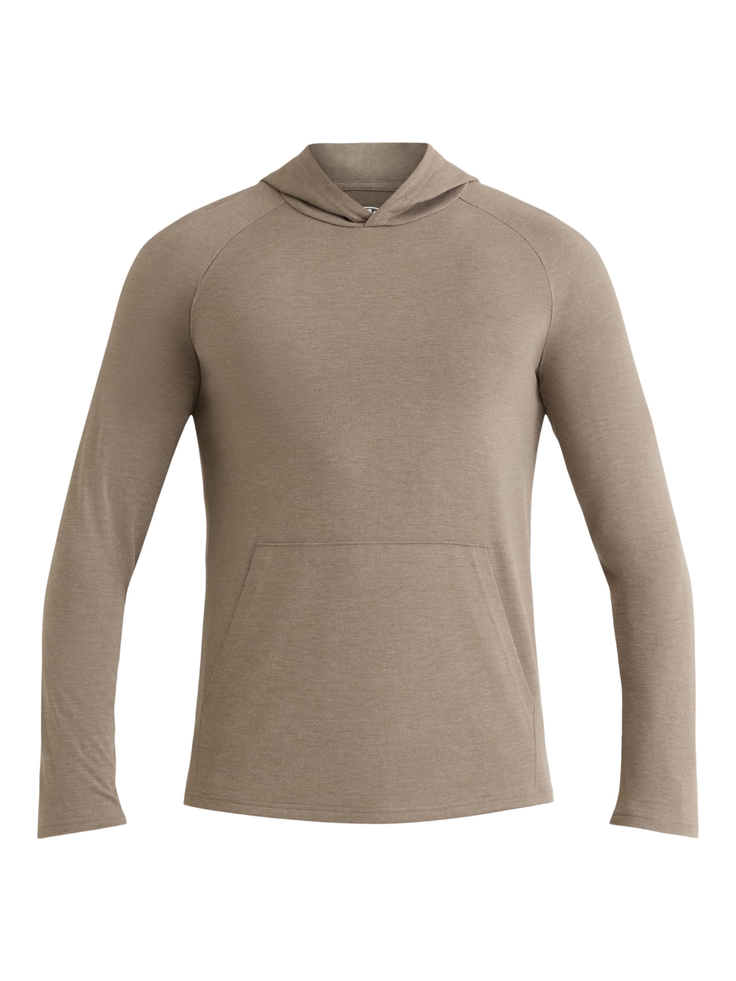 Athletic Works Men's Tri Blend Long Sleeve T-Shirt Hoodie, Sizes S-3XL