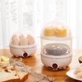 thumbnail image 4 of CUITING Double Tier Egg Cooker  Rapid Electric Egg Cooker  14 Egg Capacity  Auto Shut Off Function  Easy to Clean  White, 4 of 10