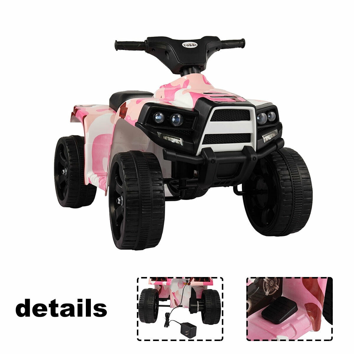 Veryke 6V Battery Powered Ride on Toys with Working Light for Kids, Blue Veryke 6V Battery Powered Ride on Toys with Working Light for Kids, Blue