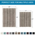 thumbnail image 2 of Taupe Bathroom Rugs Bath Mat Set, Bath Mats for Bathroom Non Slip, Bathroom Rug Sets 2 Piece Thick Shaggy Chenille Bathroom Rugs Double Vanity Bathroom Rug(20" x 32"/17" x 24"), 2 of 6