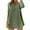 Green, variant on Womens Beach Cover Up Hooded V Neck Tunic Large Pocket Cotton Linen Long Sleeve Shirt